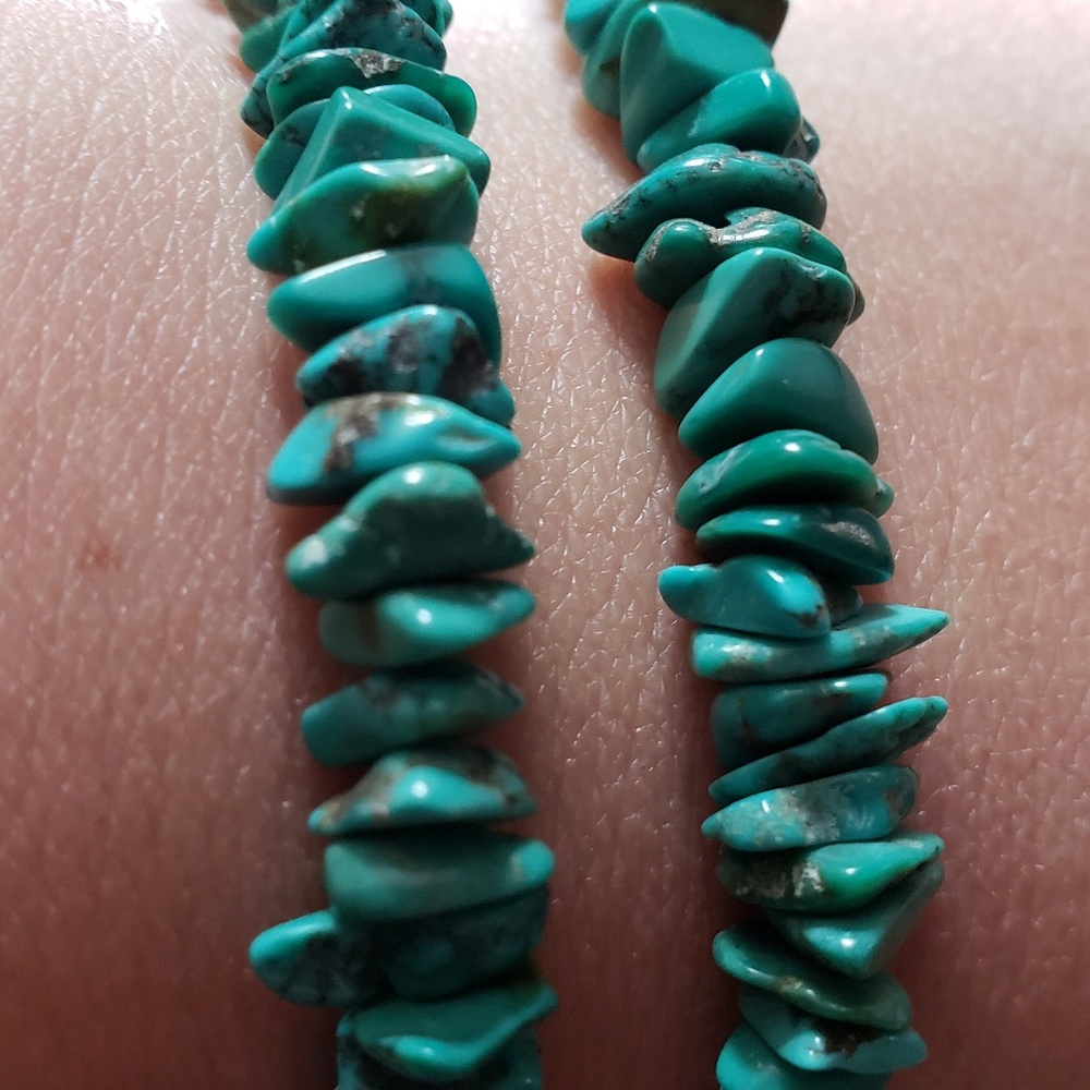 Sterling silver double strand bracelet - Picture 4 of 4